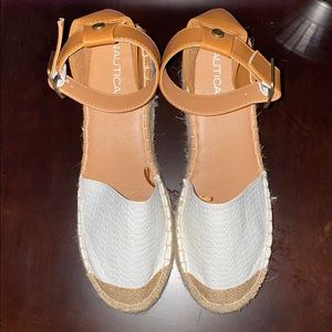 Espadrilles white platform